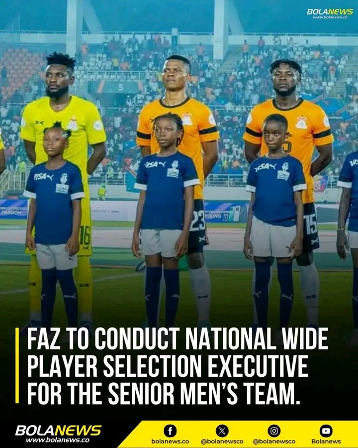 johnmbabala's tweet photo. The Football Association of Zambia (FAZ) is set to conduct nationwide player identification trials in response to public outcry over certain regions being left out of national team selections.

More details > https://t.co/MbfGuQQkvE https://t.co/r6UIXrSstz