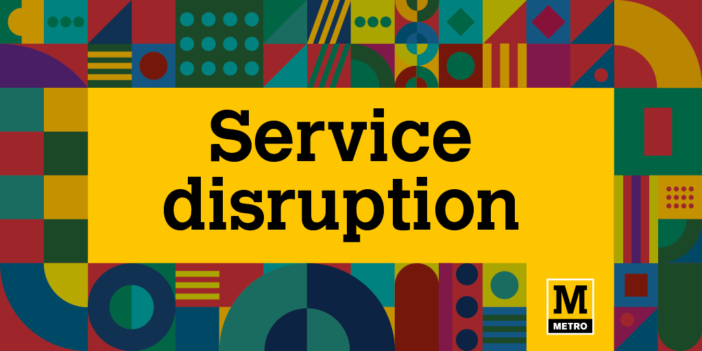 My_Metro's tweet photo. Service is suspended between St James and Monkseaton in both directions due to a failed train. 

Tickets and passes can be used on the following buses; 

Go North East 
1 (Newcastle - Whitely Bay)
317 (Wallsend - Whitley Bay)

Arriva
57/57A (West Monkseaton - Whitley Bay) https://t.co/FZFT3BwdoP