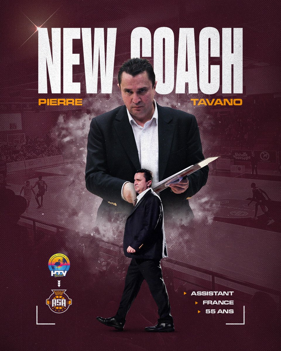 𝗣𝗶𝗲𝗿𝗿𝗲 𝗧𝗮𝘃𝗮𝗻𝗼 𝗻𝗼𝘂𝘃𝗲𝗹 𝗮𝘀𝘀𝗶𝘀𝘁𝗮𝗻𝘁 𝗰𝗼𝗮𝗰𝗵 ! 🔥

Le communiqué complet 📄
➡️ asa-basket.fr/actualites/pie…

Bienvenue à l'ASA Pierre 🧡

#GoASA #ProB #ASAFamily