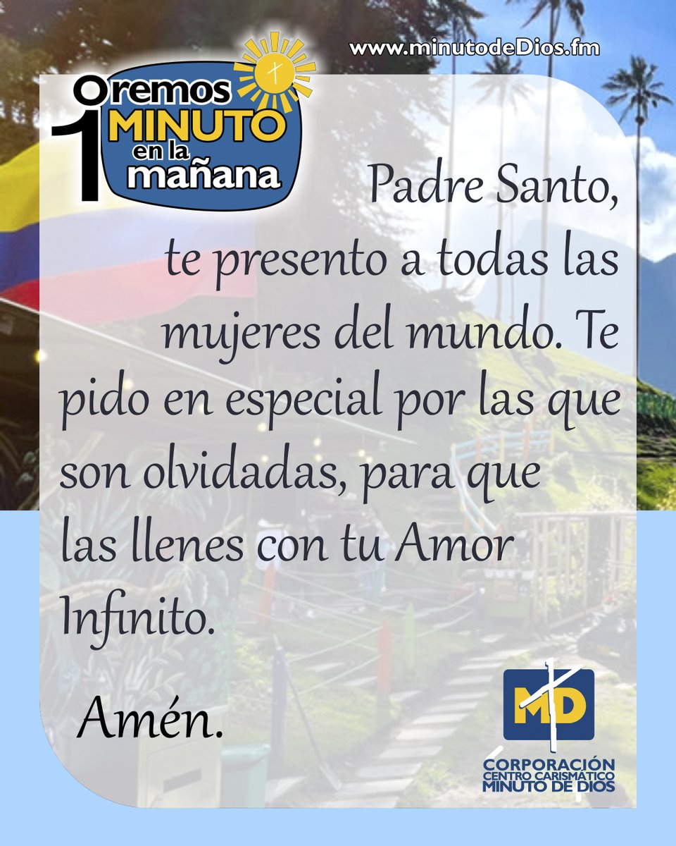 #oracióndelamañana En esta mañana oramos por la muejres, por aquellas que están pasadno momentos dificiles y se sienten solas. 🙏