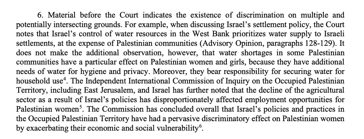 akila_rad's tweet photo. A lot to unpack in the ICJ advisory opinion on Palestine, but I want to highlight the important intersectional analysis, including on the basis of gender, in Judge Charlesworth's declaration--something that we don't often see from the ICJ. 👏🏾

https://t.co/yAZkby7t3r https://t.co/7Qv7JafnbC