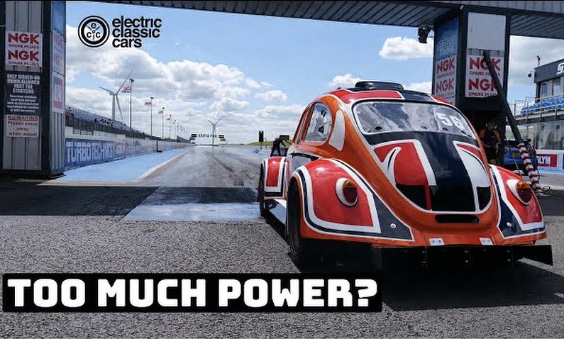 elecclassiccars's tweet photo. It’s time to turn BugZappa up to 11 and take it to the drag strip in our latest YouTube episode. https://t.co/KggH3FlnXb  😎⚡️👍 #racecar #pikespeak #teslapowered https://t.co/OburjnGTxC