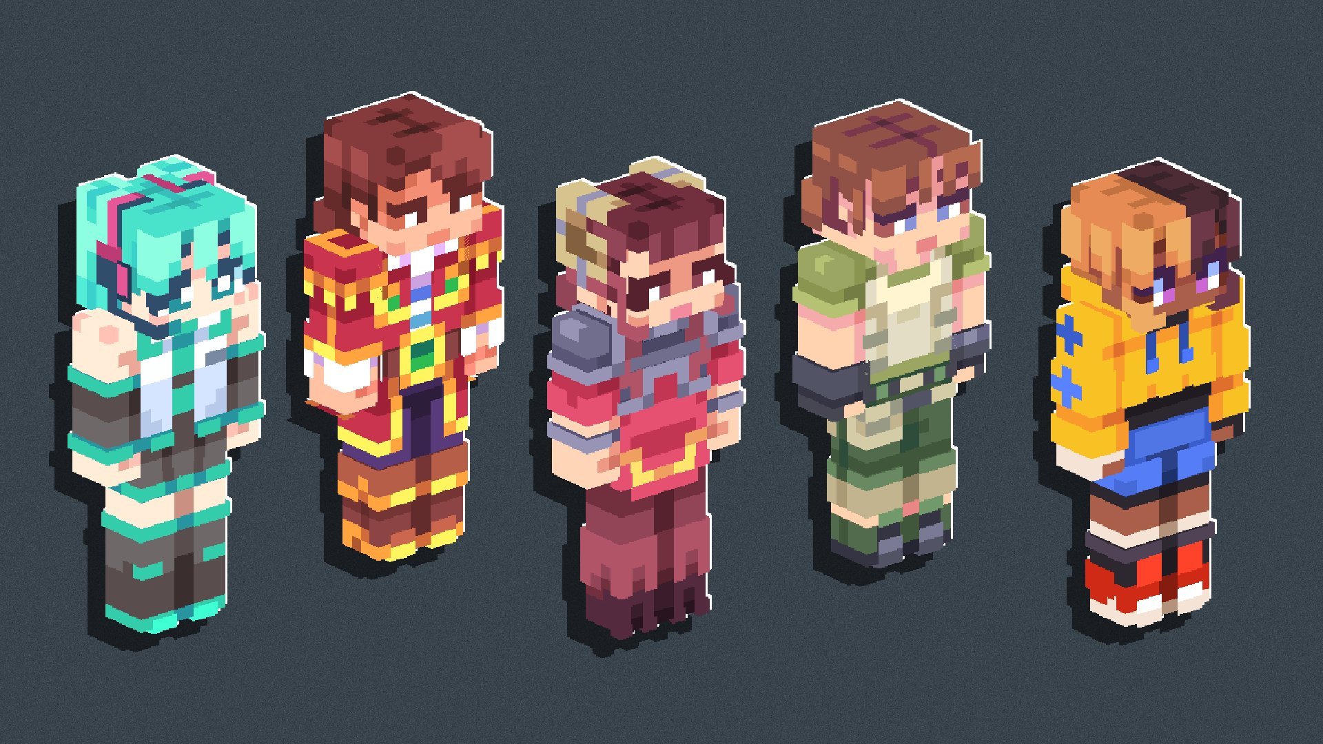 violet! 🐝 on X: some recent minecraft skin commissions! also, I just put  up 10 slots on my store :) link below ⬇️ t.cooQPGPVRKsl  X