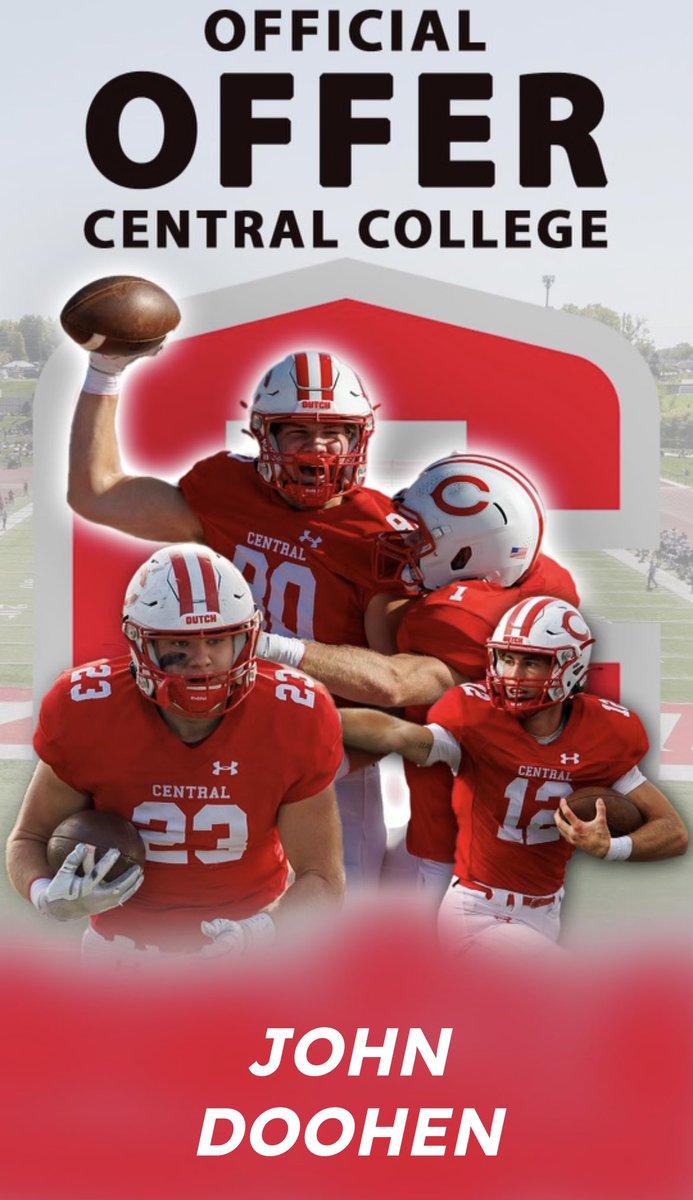 JohnDoohen's tweet photo. After a great visit and conversation with @MChorowicz I am blessed to receive an offer from Central! @CoachMDanielsLB @grantrohach https://t.co/ukA0xs1g4u