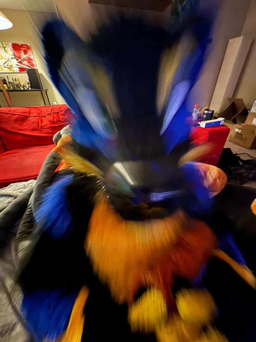 I was asked to sit still for a nice portrait, how did I do? #fursuit