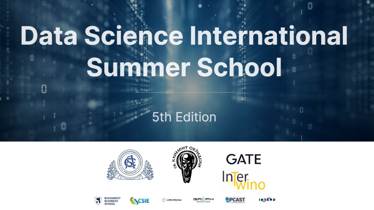 INTENDproject's tweet photo. Get ready for tomorrow! 💡
#INTENDproject is supporting the 5th edition of Data Science International Summer School in Romania from July 20th to 28th and some of our partners will be attending as speakers.

Check all the information here ➡️ https://t.co/fyARHEsohV https://t.co/XqpwlvkGSy