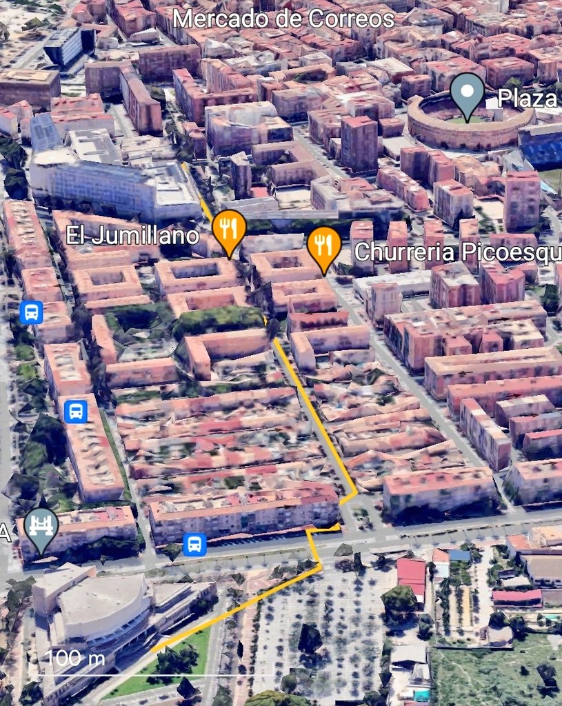 jjizquierdo2012's tweet photo. ¿Es fácil conectar #LaFica y #SantaEulalia de forma directa mediante carril bici e #ItinerarioPeatonalAmable a través de la #CalleLuisFontesPagan?

Sí, porque ya es peatonal en una parte, con aceras amplias arboladas en la otra, sin perjuicio al tráfico si se limita a tráfico residente y termina junto al #AuditorioRegional 🎭🎻🎶
Encima, hasta la #PlazaDeLosPatos tiene la pinada más bonita de la ciudad. 🌳🚲🚶‍♂️

Incomprensiblemente, el concejal de Movilidad del @AytoMurcia va a reabrir al tráfico su parte peatonal. 😡🚫

No es nada bueno para la salud de los trabajadores y pacientes del Hospital Reina Sofía. 
Y un gran error porque no soluciona nada: la parte peatonal desemboca en dos carriles bus y carril bici segregados lo que va a provocar un tapón de tráfico 👉Foto3

#MurciaPaseable 
#MurciaMovilidadSaludable