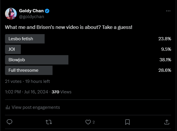 Poll on Telegram vs. poll on Twitter: I think my Twitter fans know me better 😋 Btw, the video is OUT<a href="/tag/mvsales"class="tags"><span>#mvsales</span></a>