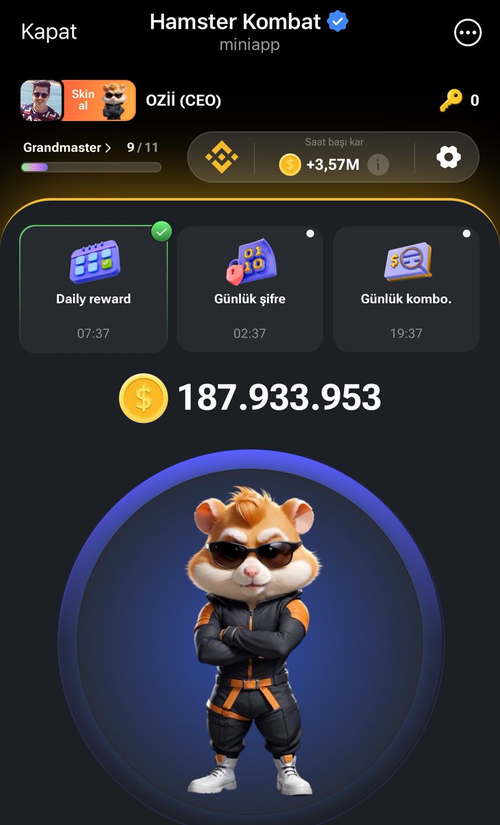 Oziisqh's tweet photo. @hamster_kombat Does anyone know about the new feature?

For example, what does this key do?

Or will the skin work

#HAMSTERCOMBAT $PIXFI 
#hamster_kombat #memeficombo https://t.co/3FU5BoRwpm