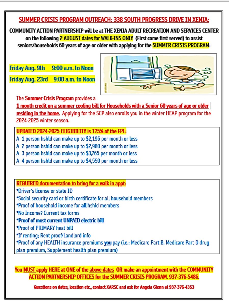 2 August 2024 dates to apply - walk ins only!