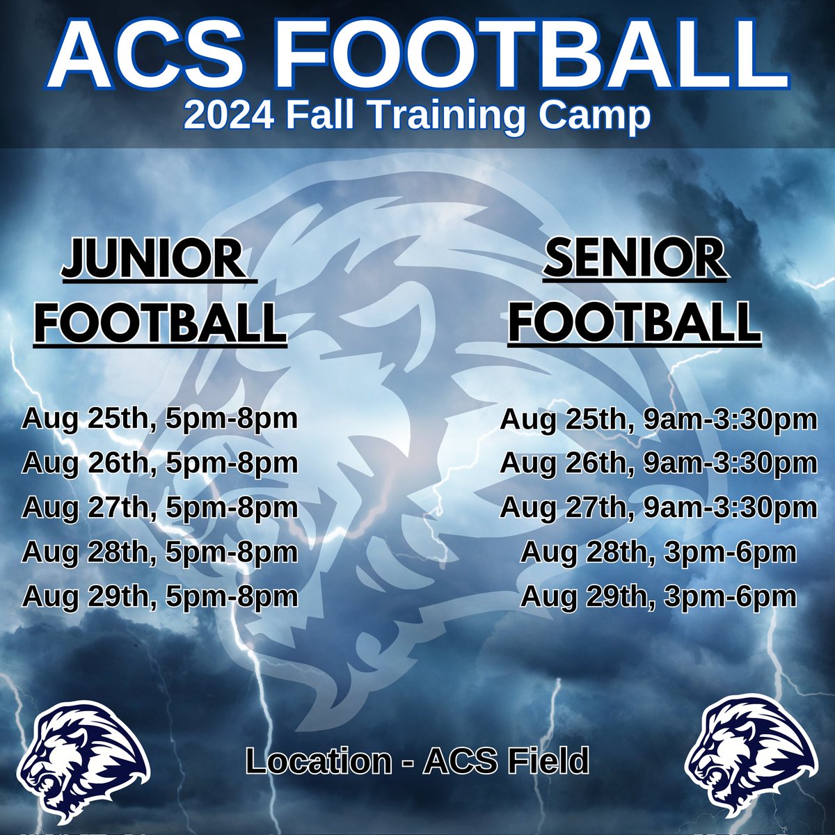Assumption Football - Brantford ๐จ๐ฆ ๐ ๐จ๐ฆ (@acsbrantford) on Twitter photo Here. We. GO! Fall training camp announcement! Lions Football hits the ground running in just over 5 weeks! ๐ฆ๐๐ช๐ช๐๐ดโโ ๏ธ๐ฏ
#lionpride #lionsfootbal #acsfootball #brantfordfootball #aabhn #aabhnfootball #onhsfball #trainingcamp #weready <a href="/assumptionlion/">Assumption CS</a> Here. We. GO! Fall training camp announcement! Lions Football hits the ground running in just over 5 weeks! ๐ฆ๐๐ช๐ช๐๐ดโโ ๏ธ๐ฏ
#lionpride #lionsfootbal #acsfootball #brantfordfootball #aabhn #aabhnfootball #onhsfball #trainingcamp #weready <a href="/assumptionlion/">Assumption CS</a>