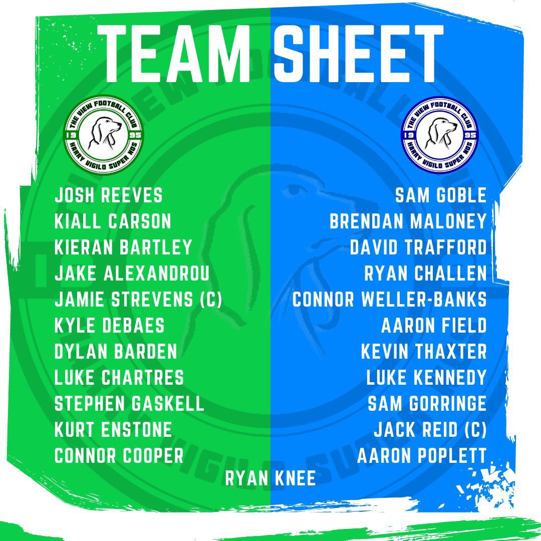 TheViewFC's tweet image. ▪️Basset Bowl Line Up▪️

Here are our squads for the day. The View green captained by @jamie_strevens and The View blue team captained by @jack.reid1990 !

🏆 The View Basset Bowl 2024
📍 Lancing FC 
📅 Saturday 20th July 2024
⏰ KO 10:30

💚💚