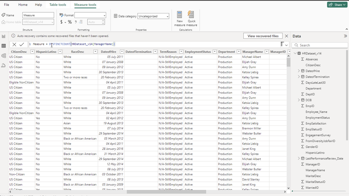 Prajwal2816794's tweet photo. #LSPPDay49 
Tried adding new measures for the DAX expression in Power Bi with different aggregate functions that helps to make different KPIs. 
#60DaysOfLearning #LearningWithLeapfrog https://t.co/8f798jOfz3