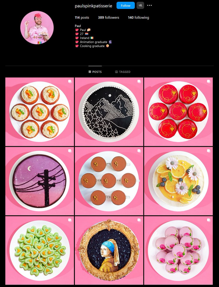 paulandersonxo's tweet image. you should follow my baking insta over at paulspinkpatisserie if you don't already