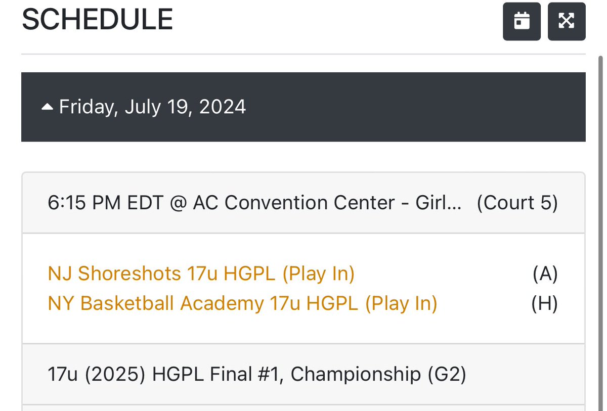 🏀FIRST GAME OF THE 2024 GIRLS CHAMPIONSHIP @ AC TONIGHT AT 6:30 AGAINST  NJ SHORESHOTS  (COURT 5)🏀