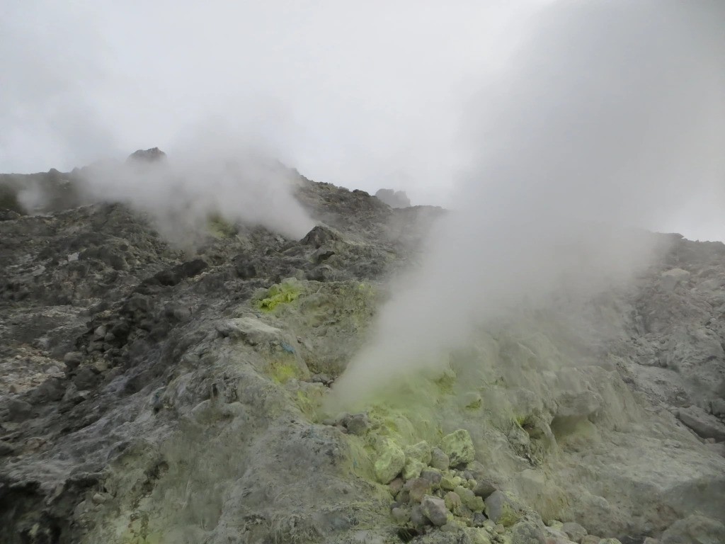 BlackBoxCameraC's tweet photo. @Cmdr_Hadfield @NASA It could be evidence of a geothermal vent. I once visited a sulphur mine on top of the volcano Mt. Sibiyak on Sumatra where stream comes roaring out of the ground and deposits pure crystalline sulphur. https://t.co/Z83a9ADsKc