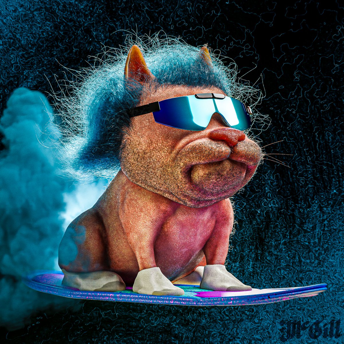 This is an unbelievable moment in my web3 journey! In collaboration with my favorite artist <a href="/0xMcGill/">McGill</a>, I'm beyond thrilled and honored to present this stunning artwork as an exclusive giveaway to <a href="/CROAKZ_/">CROAKZ</a> collectors! Join the epic Bog Bash in the Croakz Discord, and type '!bash'