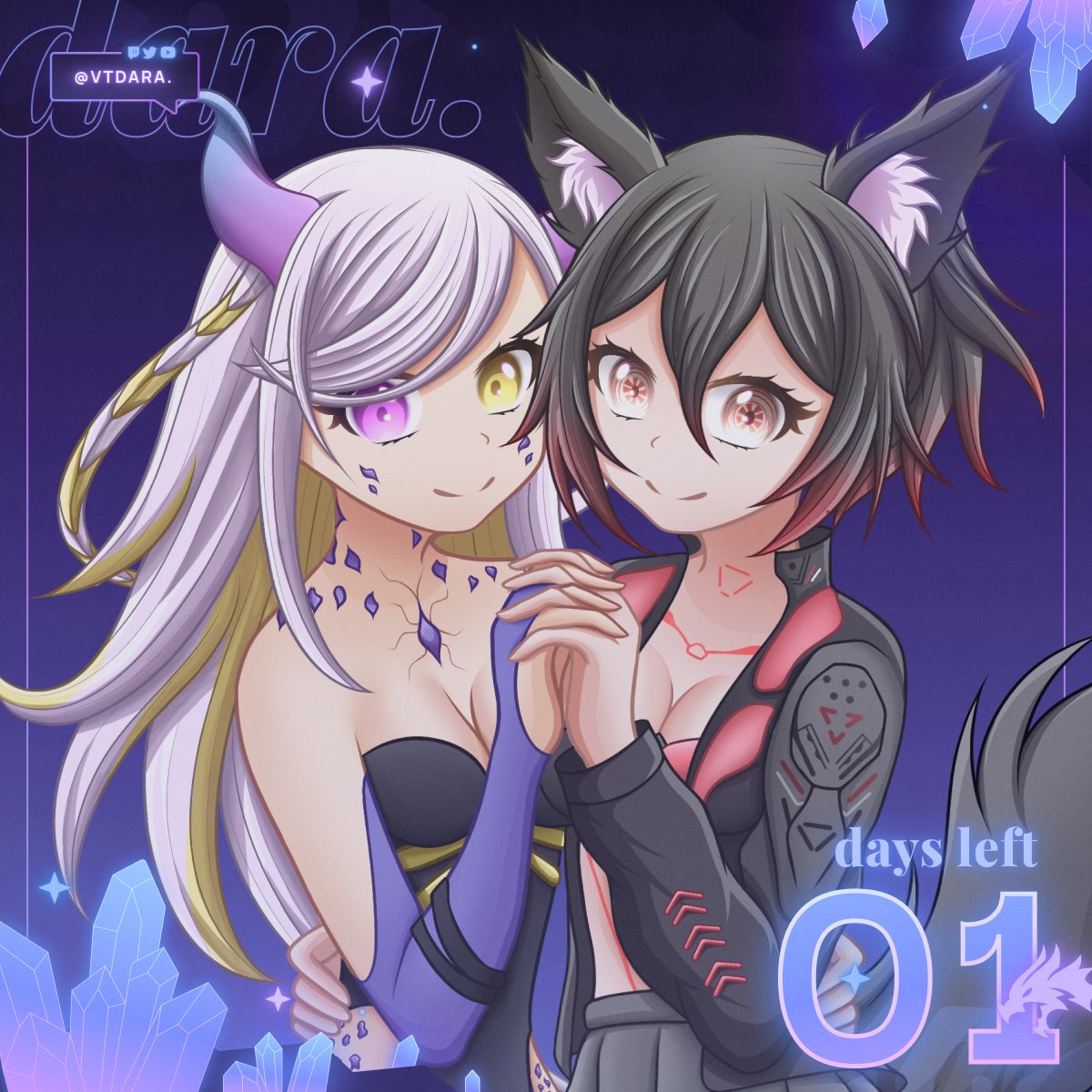 Less than 24 hours untill the 2D debut!
I'm totally not still working on stuff ^^' but you know what they say, scuff is character. 
I'm hoping to see you all tomorrow to show you all the new me, and have fun together ❤ 

6PM CEST
12PM EST