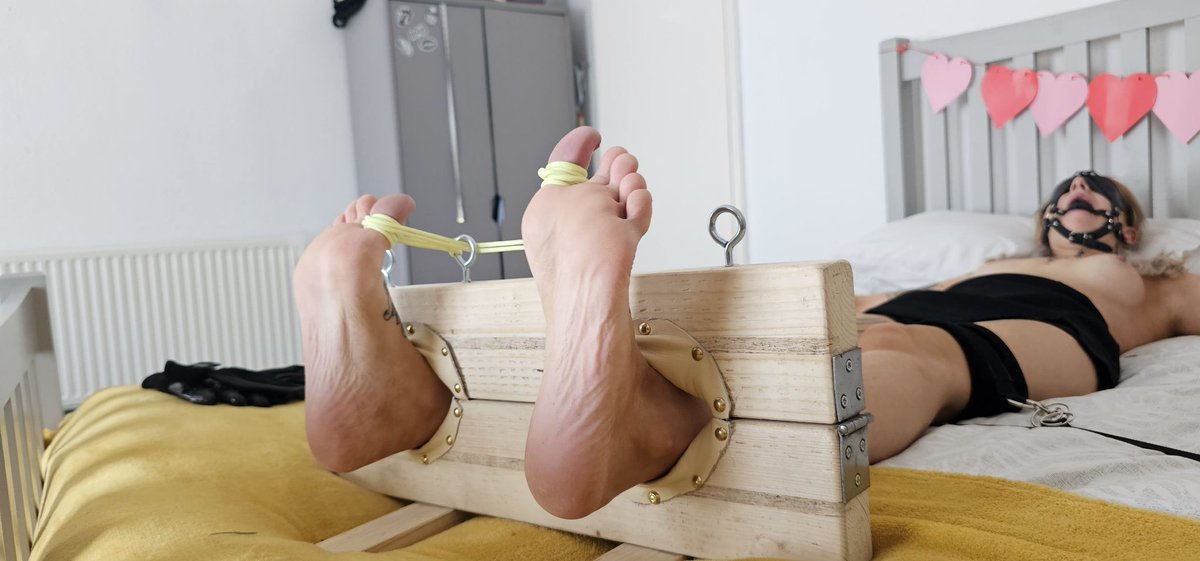 Charlie_lou_228's tweet photo. Had the stocks in use today!
First full filmed session with my newly trained LER!
#tickle #FOOTFETİSH #LER #footstocks #soles #feetworshi̇p #ticklemodel https://t.co/5bqaKznIlk