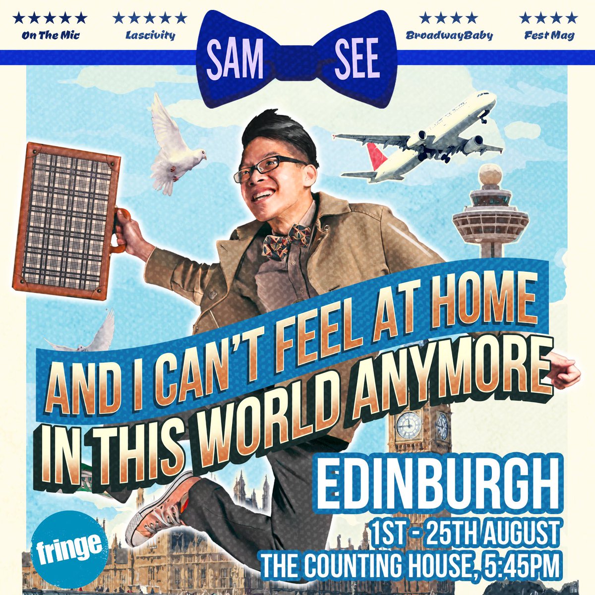 MrSamSee's tweet photo. #quickflyer Friday Time! Just two weeks to ‘And I Can’t Feel At Home In This World Anymore’, at the @CountingHouseEd!
⭐️⭐️⭐️⭐️.5 - @lilithiareviews
5:45pm Every Day (Sans Tuesday), y’all wanna swing by to have a look see, @ISHComedyAwards? Will bribe with chair cushions. https://t.co/tjlBYVTH9U