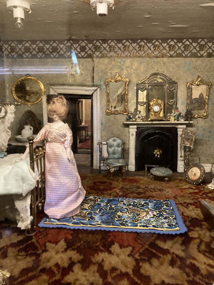 tulliafraser's tweet photo. Finally visited @WallingtonNt and its incredible collections! My unexpected favourite has to be the tiniest glimpses of China in the dollhouse room. Spy the rugs made out of sleeve bands, and the very miniature Eight Immortals (?) on the mantelpiece https://t.co/j7mxxY1eol