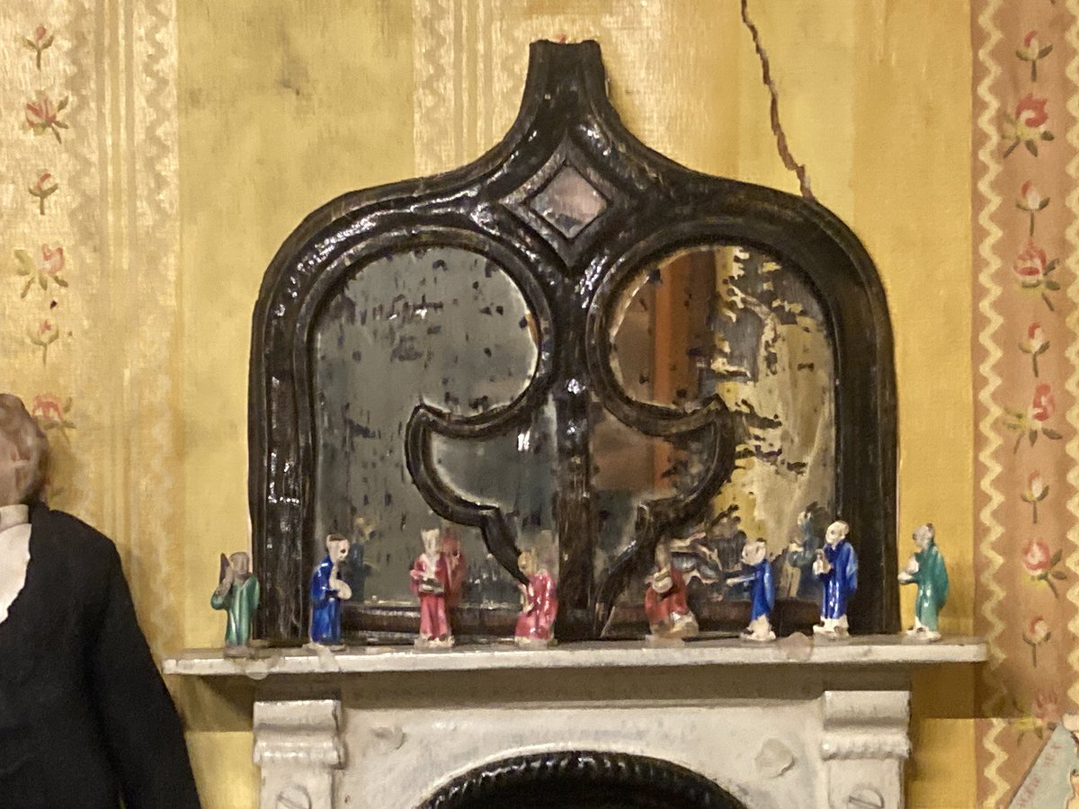 tulliafraser's tweet photo. Finally visited @WallingtonNt and its incredible collections! My unexpected favourite has to be the tiniest glimpses of China in the dollhouse room. Spy the rugs made out of sleeve bands, and the very miniature Eight Immortals (?) on the mantelpiece https://t.co/j7mxxY1eol
