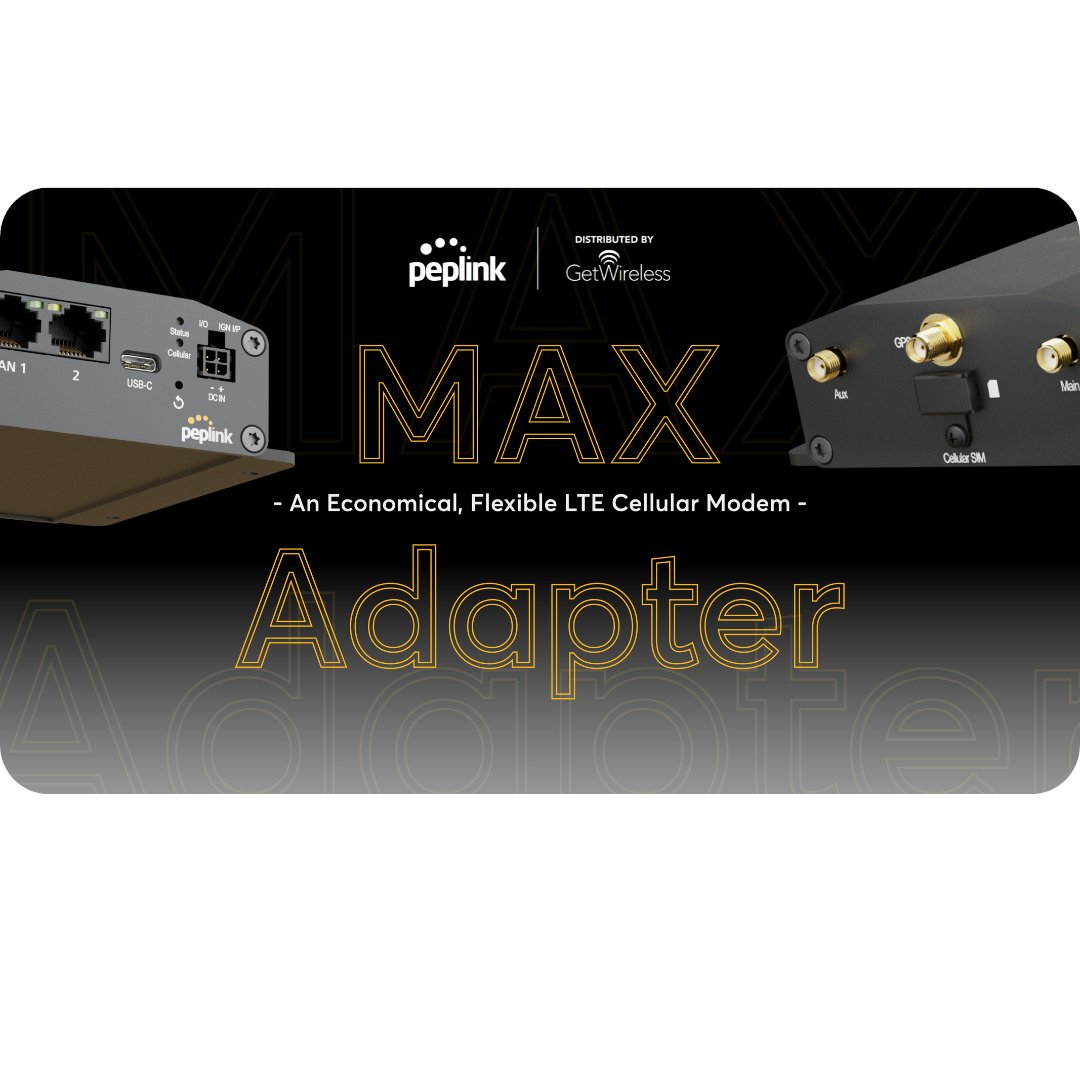 GetWirelessLLC's tweet image. Meet the new MAX Adapter from @Peplink! Extend the edge of your #network and keep your #remoteapplications #connected by installing this #LTE #modem at any of your locations! This #rugged device is the ideal choice for your #IoT and #automationsystems.

getwirelessllc.com/product/max-ad…