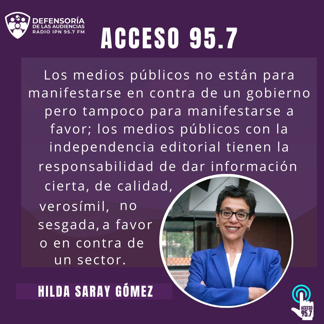 Defensoría de las Audiencias Radio IPN 95.7 FM tweet media