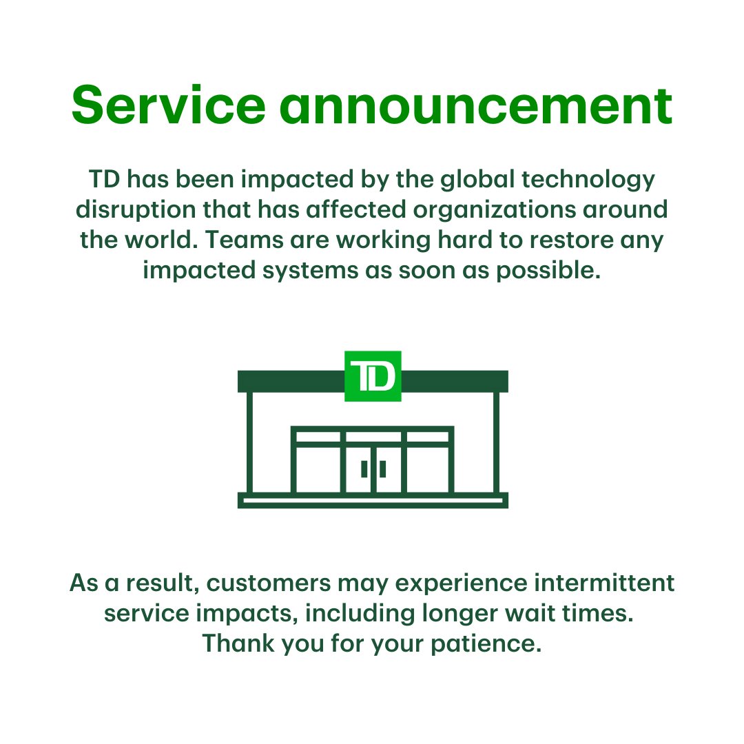 Please see below for information on impacts to our services experienced today.