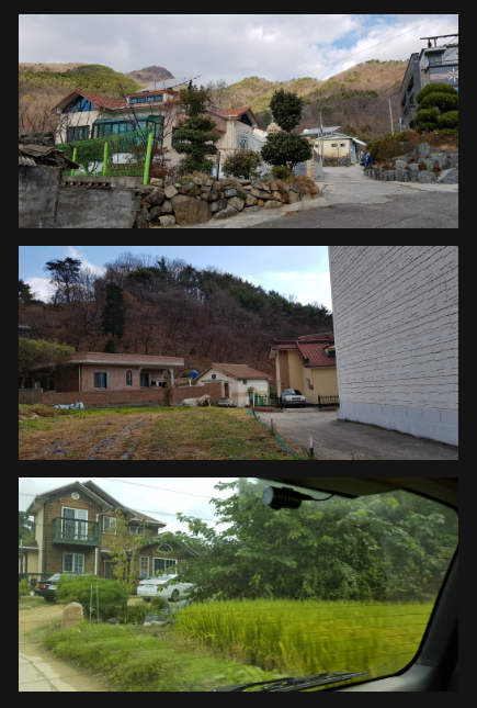 88HAVER's tweet photo. 트사고를 만들기전에 참고로한 동네는 저희 본가인데. 4층 높이에서 마을 전체가 보일정도로 작은 곳입니다. 밭 규모도 작고, 자료사진을 찍으러 다니면서 작은 경운기도 보고, 옆 동네도 답사했어요. 당시는 겨울이라, 여름 느낌이 없는데, 의성/하동을 가면서 여름느낌 사진을 추가 촬영했어요. https://t.co/4MS5WfghgS