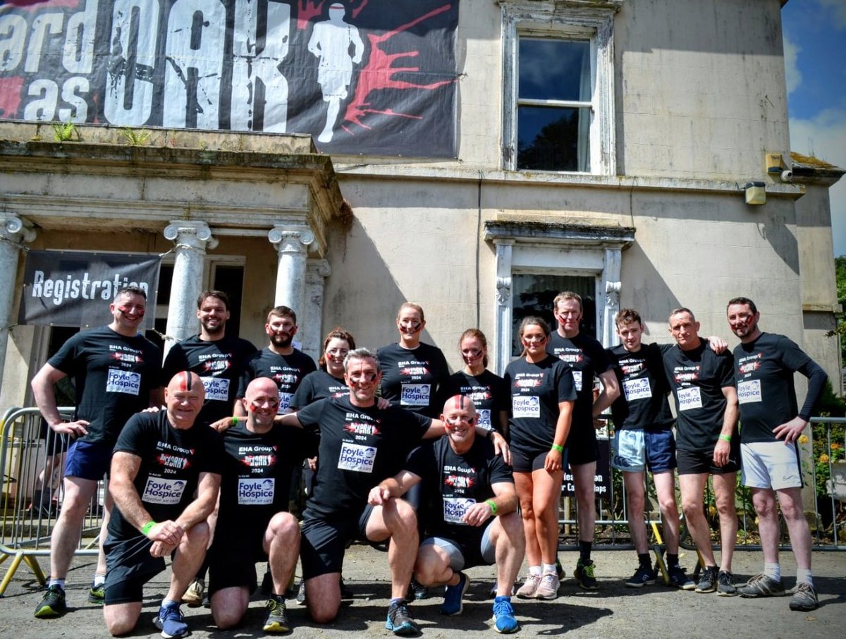 THANK YOU!

Thank-you for all of the incredible donations for @Foylehospice, reaching:

 🎉🎉 £4,780 🎉🎉

The Hard as Oak team did a brilliant job on 10km obstacle course, for a very worthy cause.

Thank-you

Team EHA

#fundraise #teamchallenge #hardasoak #foylehospice #derry