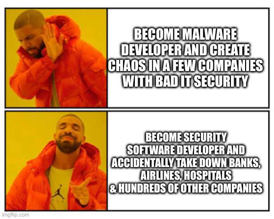 indetectables's tweet photo. Creo que es el mejor meme que vi hoy, aunque vi otros muy buenos!
#CrowdStrikeUpdate https://t.co/0g7H4blXlg