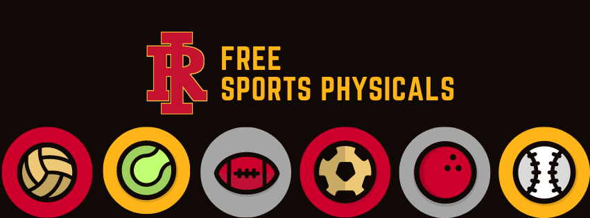 FREE SPORTS PHYSICALS - Rock Island High School's Athletic Department is hosting free Sports Physicals on Wednesday, July 31st from 6:30 to 8:00 pm. This is for our 7th and 8th-grade and high school athletes. 
More info - athletics.rimsd41.org/apps/news/arti…