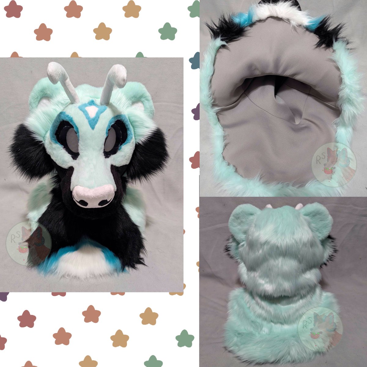 Red_sews's tweet photo. Alien bear asking💲1️⃣0️⃣0️⃣0️⃣➕📦 this was a collab with @BonbonesDeLimon head fits up to a 24 and comes with a bunch of art! More pic can be provided if interested. Last pic shows flaws. Payment plans available https://t.co/t3vUNIHsxB