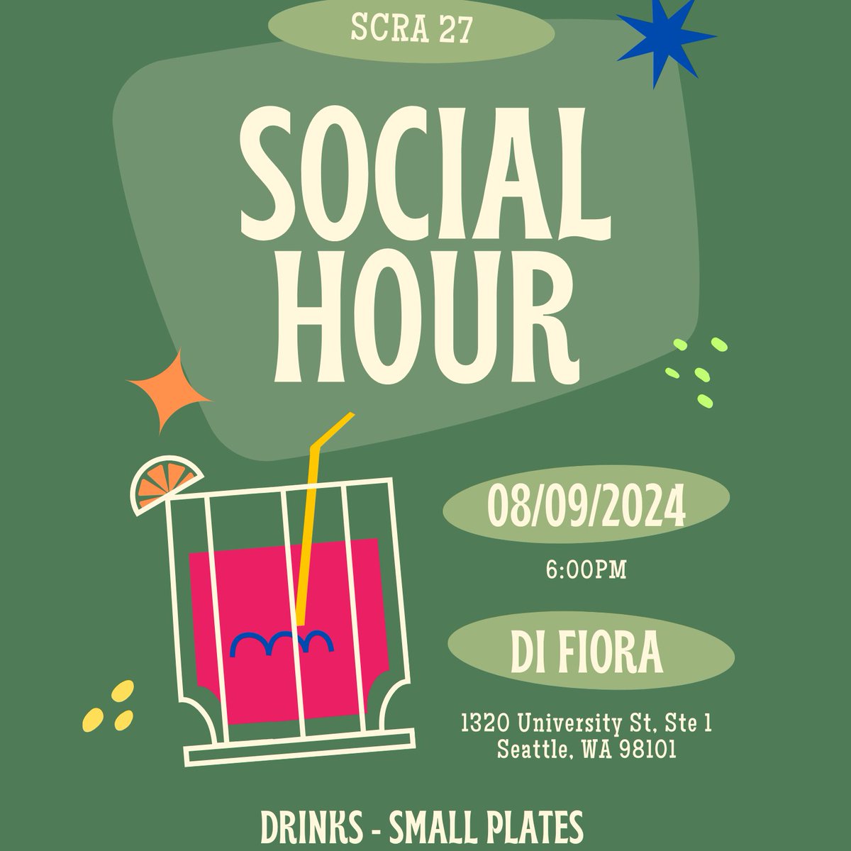 Who is coming to Seattle for APA in August? If you are, join APA Division 27 for our SCRA social hour. See you there!