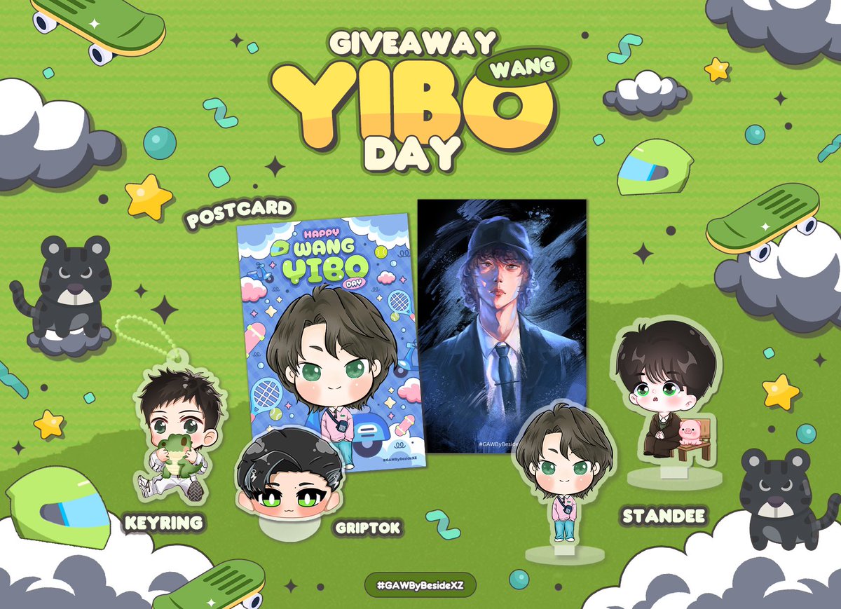 Beside_KNP1505's tweet photo. 🛹 GAW YIBO Day🛹

🎾 RT+Show 🎾
Postcard 2 ea + random acrylic 1 ea

3 Aug #WangYiBoMyLight
4 Aug  #HappyYiboDay27th 13:00
10 Aug #SidebySidewithWYB 11:30
17 Aug #ป๋อป๋อสองเจ็ดขวบ 14:00
24 Aug #WYBTheFreeSpirited

#HappyYiboDay #Happy27thYiboDay
#WangYibo #หวังอี้ป๋อ https://t.co/l1v2eaBSDf
