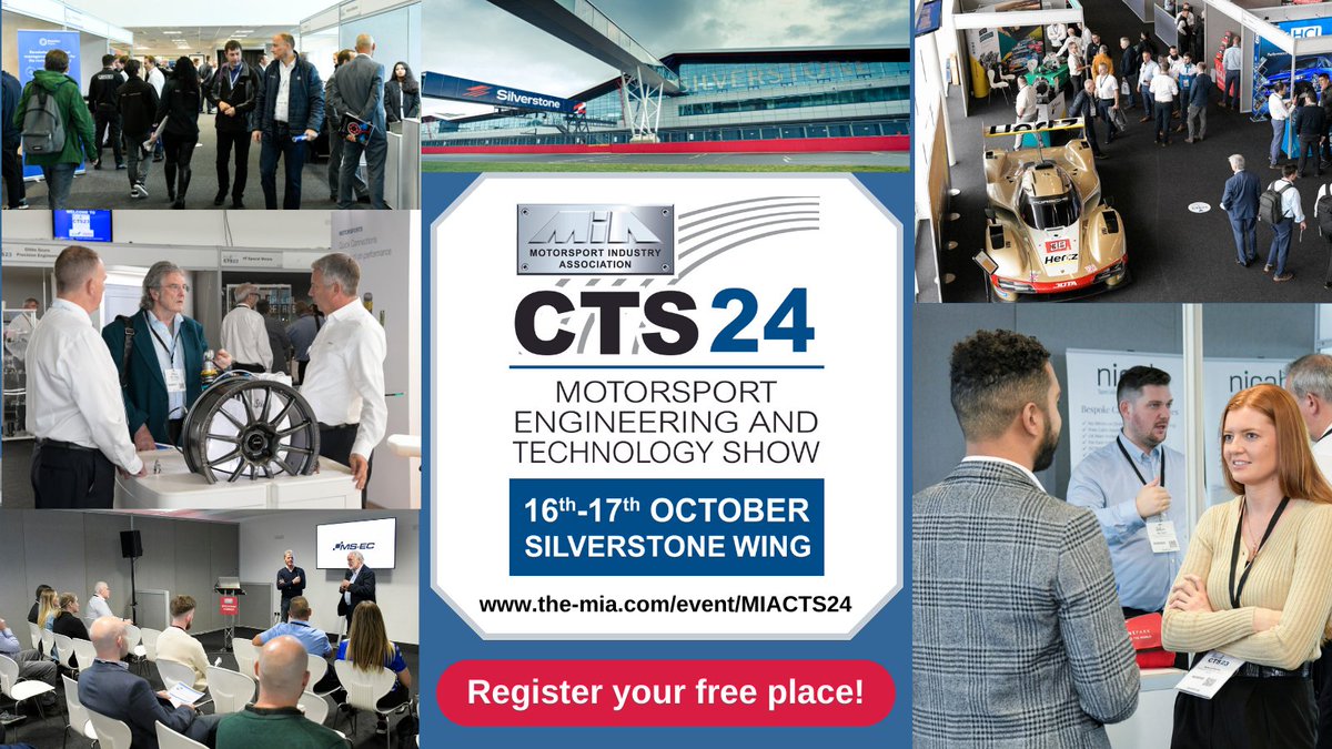 The Grand Prix Trust will be at the MIA CTS24 - Motorsport Engineering &amp; Technology Show on 16 and 17 October 2024.

 Register for FREE entry – rfg.circdata.com/publish/CTS24_… or visit the-mia.com/event/MIACTS24 for more information.