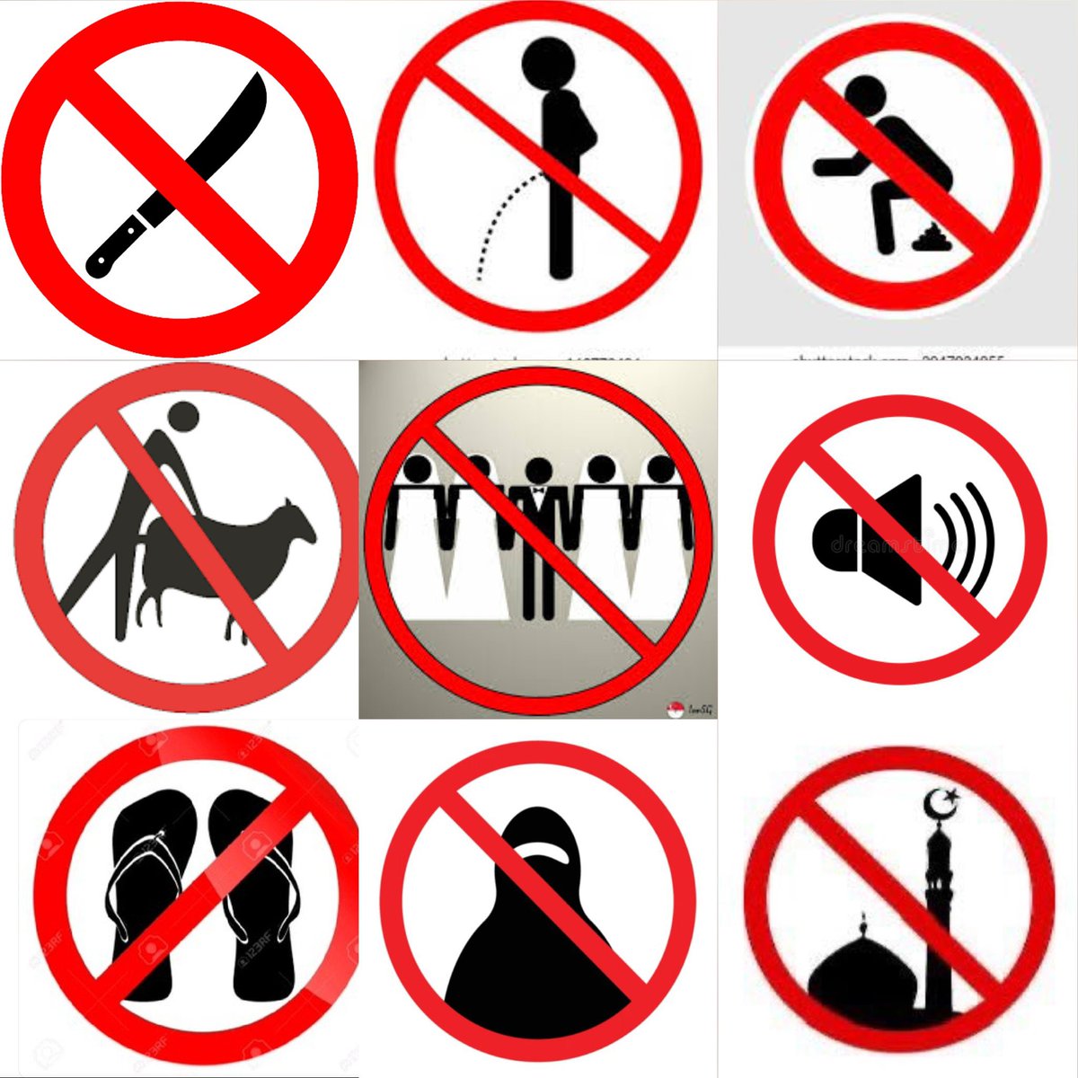 These signs should be present in public places as long as Muslims exist in the West