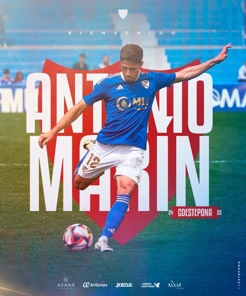 OFICIAL 🚨

EL LATERAL DERECHO ANTONIO MARÍN, NUEVO FUTBOLISTA DEL CD ESTEPONA.

🔗 Lee más aquí  ⤵️
clubdeportivoestepona.com/pnfg/NPcd/NFG_…

Bienvenido Antonio Marín al CD Estepona !!