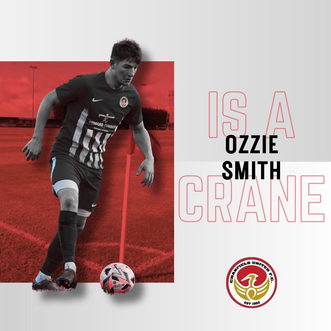 CranfieldUnited's tweet photo. ๐๏ธ| Ozzie's Backโผ๏ธ
Ozzie Smith rejoins for this season. Oz joined last season and chipped in with 9 goals and a fair few assists.
A lively and direct winger who will be hoping to improve on his totals again this season!
#OzIsBack https://t.co/gEdO582p36