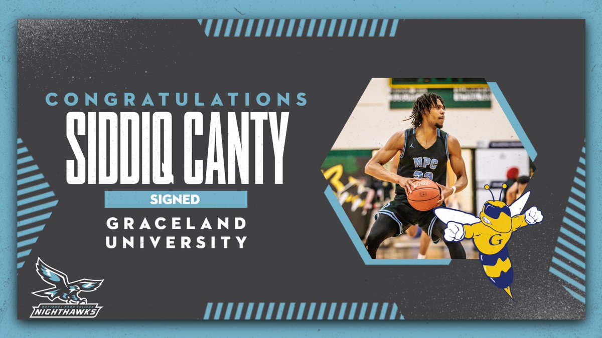 Nighthawk Siddiq Canty has signed to play men's basketball with Graceland University! Congratulations, Siddiq! #NPCHawks #NJCAA #ThisIsNPC