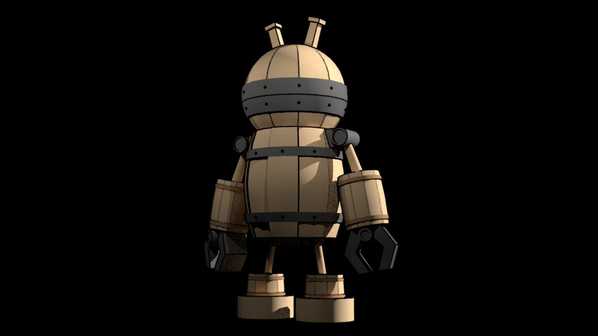 nora_nasubi's tweet image. no.124  ウッドだだんだん完成
#3DCG #124日目 #FoundryMODO