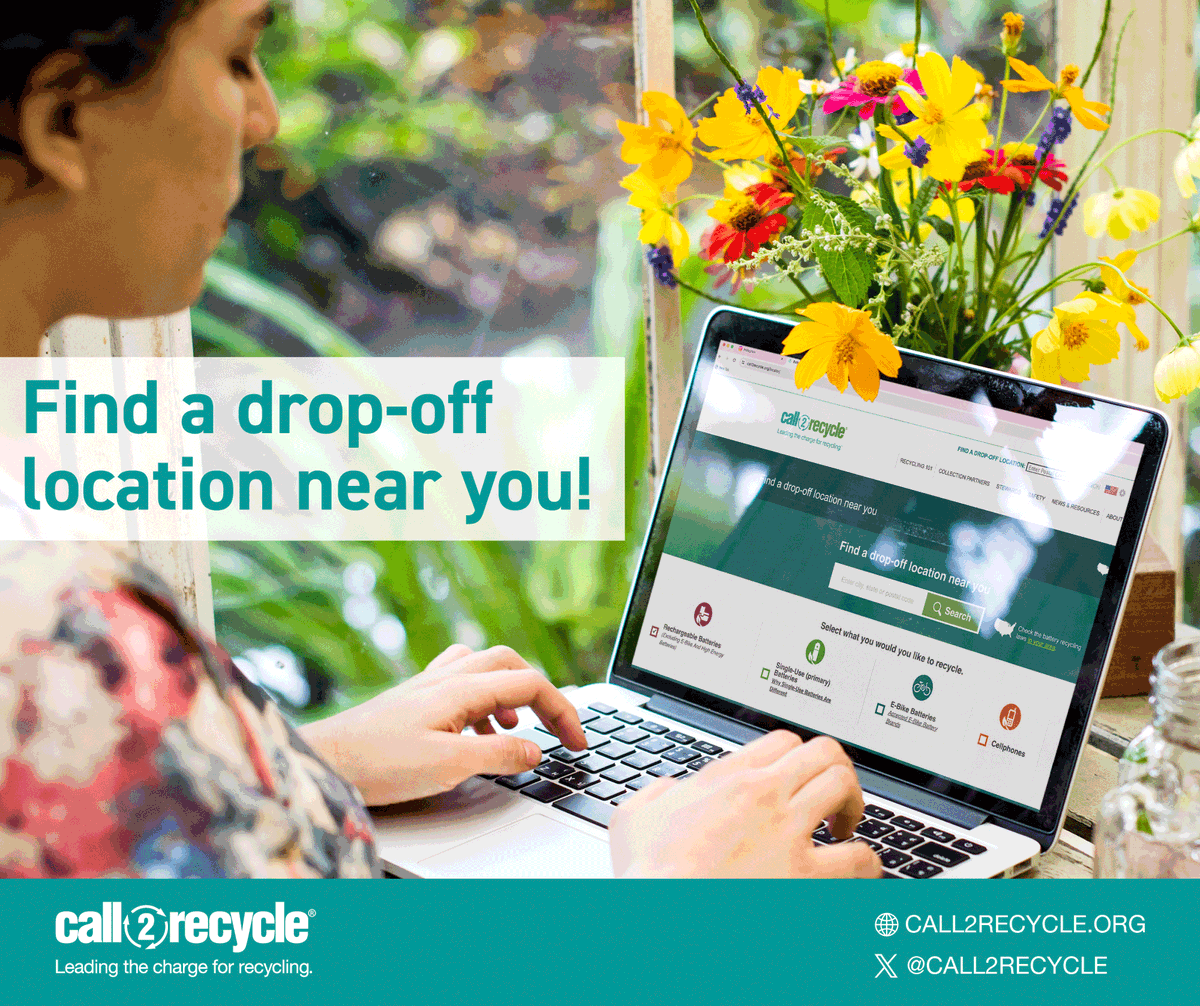 Call2Recycle_VT's tweet photo. As temperatures heat up, make sure your batteries are stored in safe, cool conditions! 🧊 And remember, when they reach end-of-life, properly recycle them at one of #Call2Recycle’s convenient drop-off locations.

Find your nearest drop-off location📍: https://t.co/KaYByRY7zH https://t.co/x9Dni6hoh3