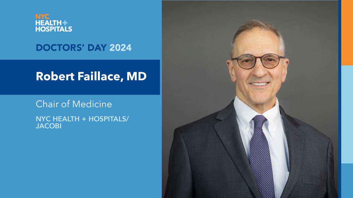 NYC Health + Hospitals (@nychealthsystem) on Twitter photo #Cardiologist Dr. Robert Faillace of <a href="/JacobiHosp/">NYC Health + Hospitals/Jacobi |North Central Bronx</a> is a nationally recognized clinician, researcher, teacher & innovator. As the Dept of Medicine Chair, he has expanded nearly every service at Jacobi from #gastroenterology to #infectiousdisease: bit.ly/3xXpfwK #TopDocsNYC #Cardiologist Dr. Robert Faillace of <a href="/JacobiHosp/">NYC Health + Hospitals/Jacobi |North Central Bronx</a> is a nationally recognized clinician, researcher, teacher & innovator. As the Dept of Medicine Chair, he has expanded nearly every service at Jacobi from #gastroenterology to #infectiousdisease: bit.ly/3xXpfwK #TopDocsNYC