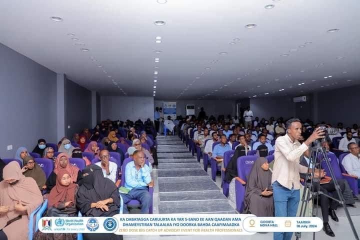 caraale54's tweet photo. Presided over a high level advocacy event on vaccinating children under Five. 

“ THE BIG CATCH UP”

This event by the @BRAHealth brought together our valuable partners @unicefsomalia , @WHOSom , Private hospitals, Medical associations and all medical - minded persons. https://t.co/XsZSveKK4y