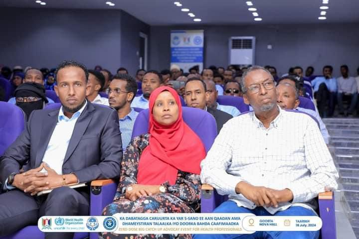 caraale54's tweet photo. Presided over a high level advocacy event on vaccinating children under Five. 

“ THE BIG CATCH UP”

This event by the @BRAHealth brought together our valuable partners @unicefsomalia , @WHOSom , Private hospitals, Medical associations and all medical - minded persons. https://t.co/XsZSveKK4y