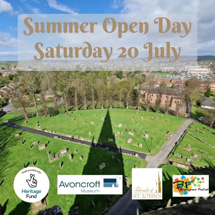 Friends St John's (@friendsstjohns) on Twitter photo What a view! Join us tomorrow for our Summer Open Day.
* 100 steps to the top
* meet the team from <a href="/AvoncroftMuseum/">Avoncroft Museum</a>
<a href="/Norton_Museum/">Norton Collection</a> <a href="/bromsgrovesoc/">Bromsgrove Society</a>
* inSPIREd crafts
See you there! Open 11am to 3pm (tower open 11.30 to 2.30 weather permitting)
#heritage #open
<a href="/HeritageFundUK/">The National Lottery Heritage Fund</a> What a view! Join us tomorrow for our Summer Open Day.
* 100 steps to the top
* meet the team from <a href="/AvoncroftMuseum/">Avoncroft Museum</a>
<a href="/Norton_Museum/">Norton Collection</a> <a href="/bromsgrovesoc/">Bromsgrove Society</a>
* inSPIREd crafts
See you there! Open 11am to 3pm (tower open 11.30 to 2.30 weather permitting)
#heritage #open
<a href="/HeritageFundUK/">The National Lottery Heritage Fund</a>