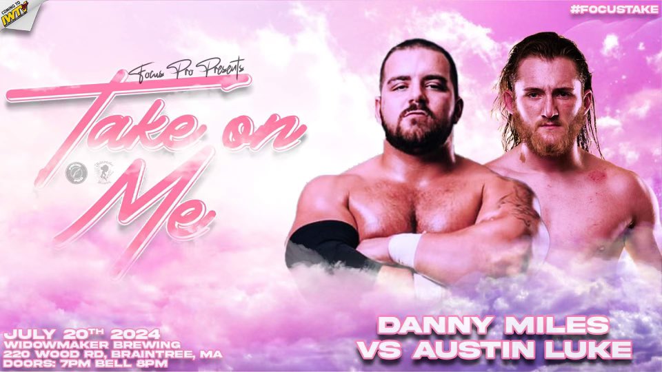 Focus Pro Wrestling (@focusprowrestle) on Twitter photo THIS SAURDAY LIVE AT <a href="/WidowmakerBrew/">Widowmaker Brewing</a> !
Get your tickets today!
- <a href="/ArmaniKayos/">Armani Kayos</a> v <a href="/MikeMont3ro/">Mike Montero</a> v <a href="/MindEraserMG/">GRAÇA</a> v <a href="/the_reddawg85/">Red Dawg | The Merc with the Mic</a>
- Hustle & Muscle v Spiked Punch
- <a href="/DannyMilesUSA/">Danny Miles</a> v <a href="/AustinLukeW/">Austin Luke ☯️</a>
Tix : tinyurl.com/FPWTakeOnMe
Streaming on <a href="/indiewrestling/">IWTV</a> THIS SAURDAY LIVE AT <a href="/WidowmakerBrew/">Widowmaker Brewing</a> !
Get your tickets today!
- <a href="/ArmaniKayos/">Armani Kayos</a> v <a href="/MikeMont3ro/">Mike Montero</a> v <a href="/MindEraserMG/">GRAÇA</a> v <a href="/the_reddawg85/">Red Dawg | The Merc with the Mic</a>
- Hustle & Muscle v Spiked Punch
- <a href="/DannyMilesUSA/">Danny Miles</a> v <a href="/AustinLukeW/">Austin Luke ☯️</a>
Tix : tinyurl.com/FPWTakeOnMe
Streaming on <a href="/indiewrestling/">IWTV</a>