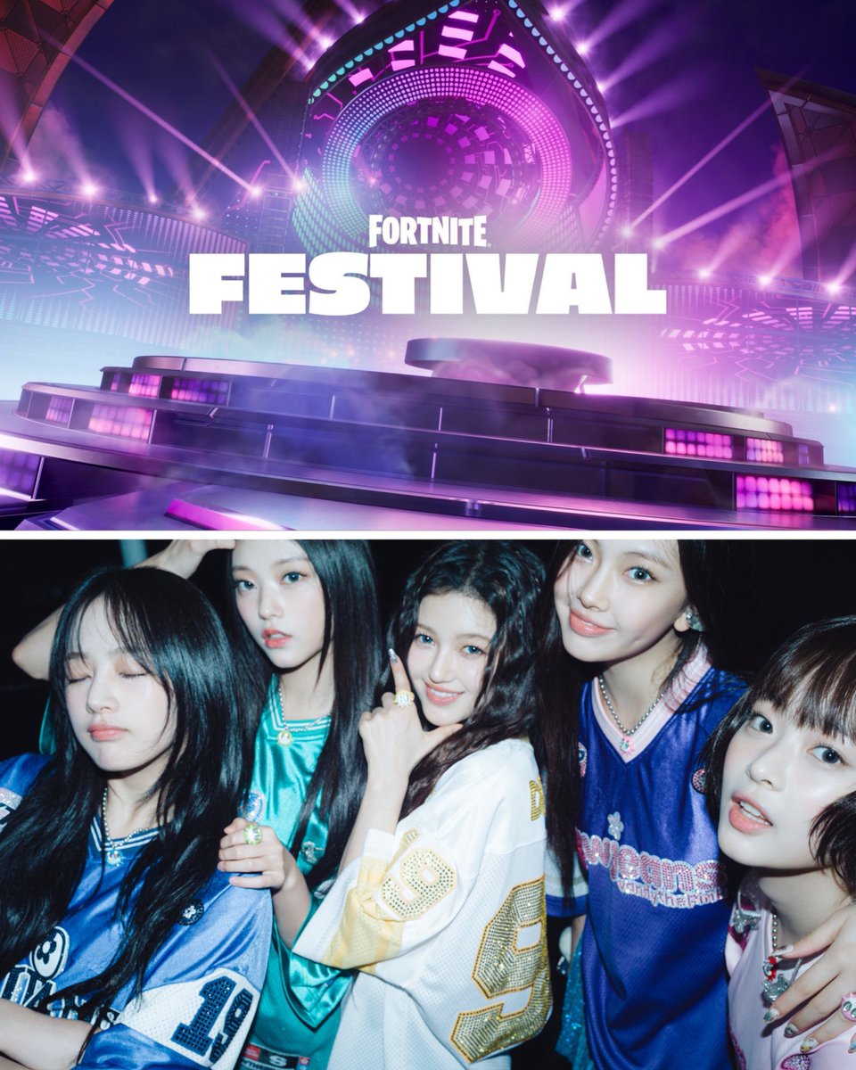 NEWJEANS is scheduled to arrive as a featured Icon in Season 7 of the Fortnite Festival in early December 2024

They will have a CONCERT within the game, the skins will arrive on December 1, the same day that Chapter 6 will begin

FORTNITE X NEWJEANS
#뉴진스 #フォートナイト