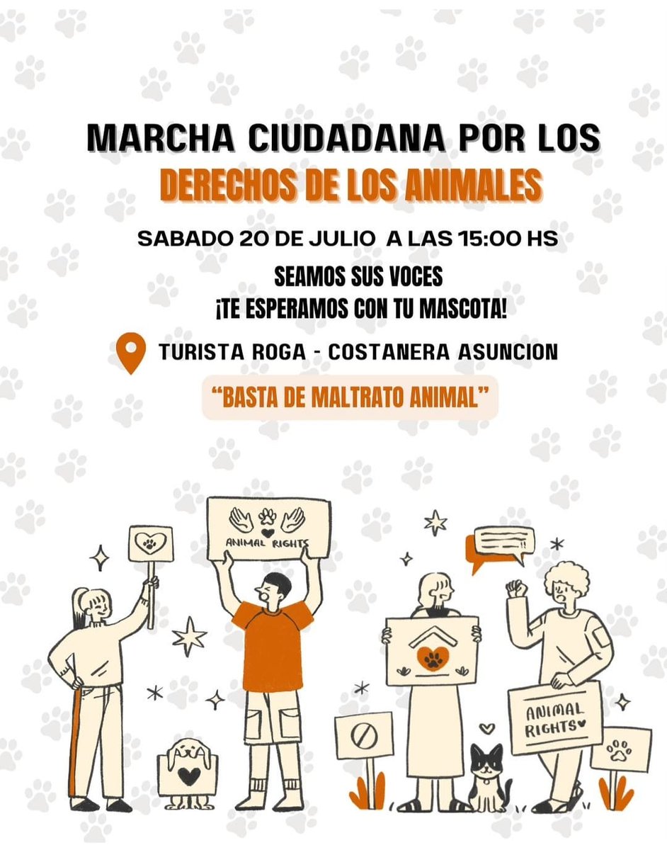 Este es de esos tweets que OJALA se viralicen y todos hagan rt por amor a sus mascotas.

ESTE SABADO, SI, MAÑANA HAY UNA MARCHA EN CONTTA DEL MALTRATO ANIMAL

Por el perro de ayer degollado y arrastrado, del tucan mutilado, del perrito degollado hace una semana y más 

RT PORFA🐾